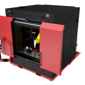 L-R laser cell with open sliding doors