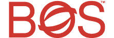 Logotipo rojo de la BOS