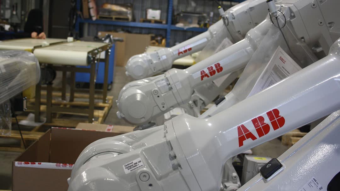 Robotic material handling robots by ABB