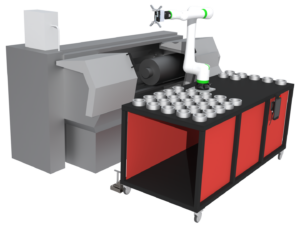 BOS Robotic Machine Tending solution - large cart configuration