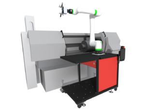 BOS Robotic Machine Tending solution - small cart vision guided configuration