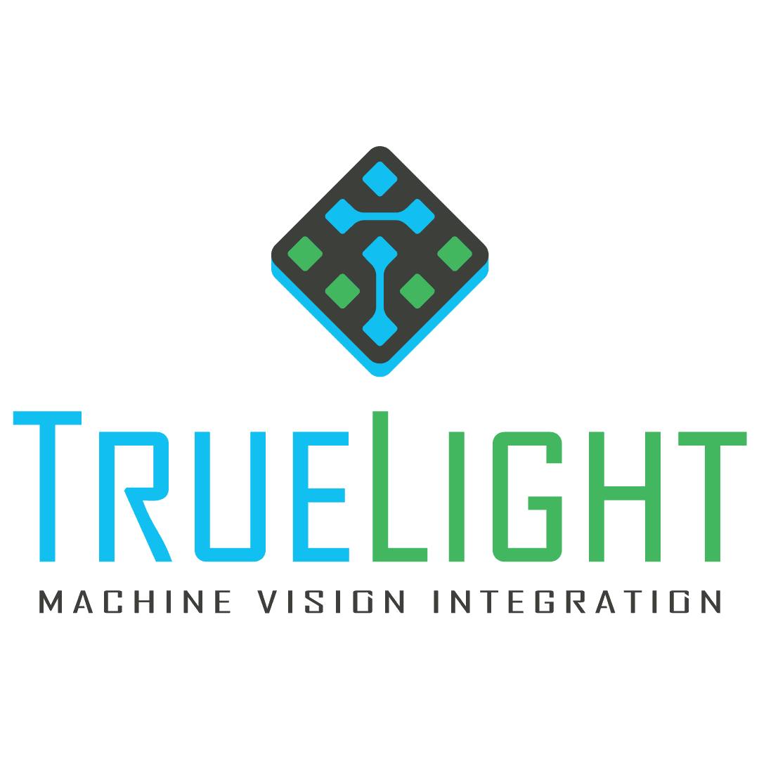 TrueLight Machine Vision Integration - stacked logo (charcoal, blue, green)